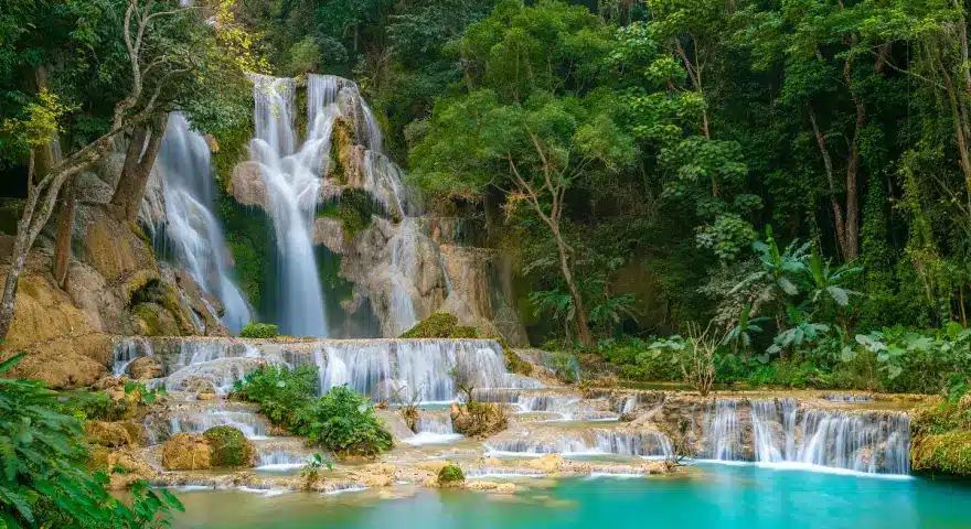 Laos Kuang Si Waterfall