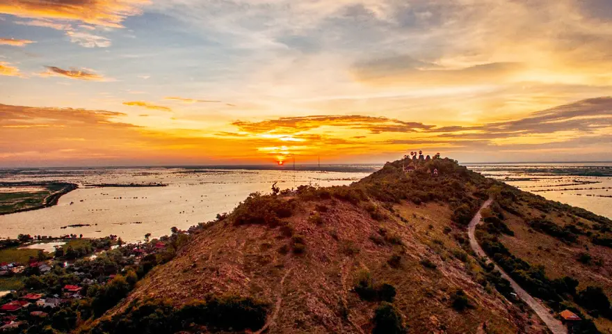 Sunset View Phnom Krom Cambodia