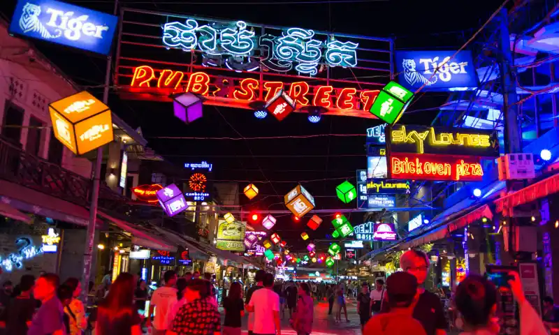 Siem Reap Pub Street Cambodia