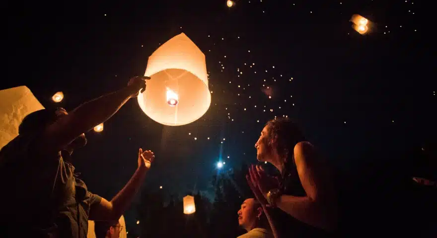 Thailand Chiang Mai Yi Peng Festival Lantern