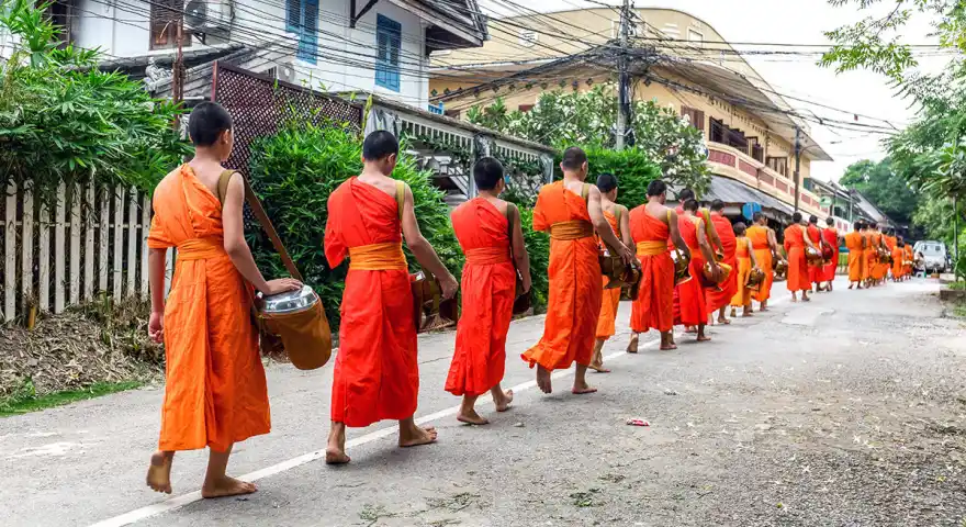Laos Luang Prabang Alms-giving Ceremony